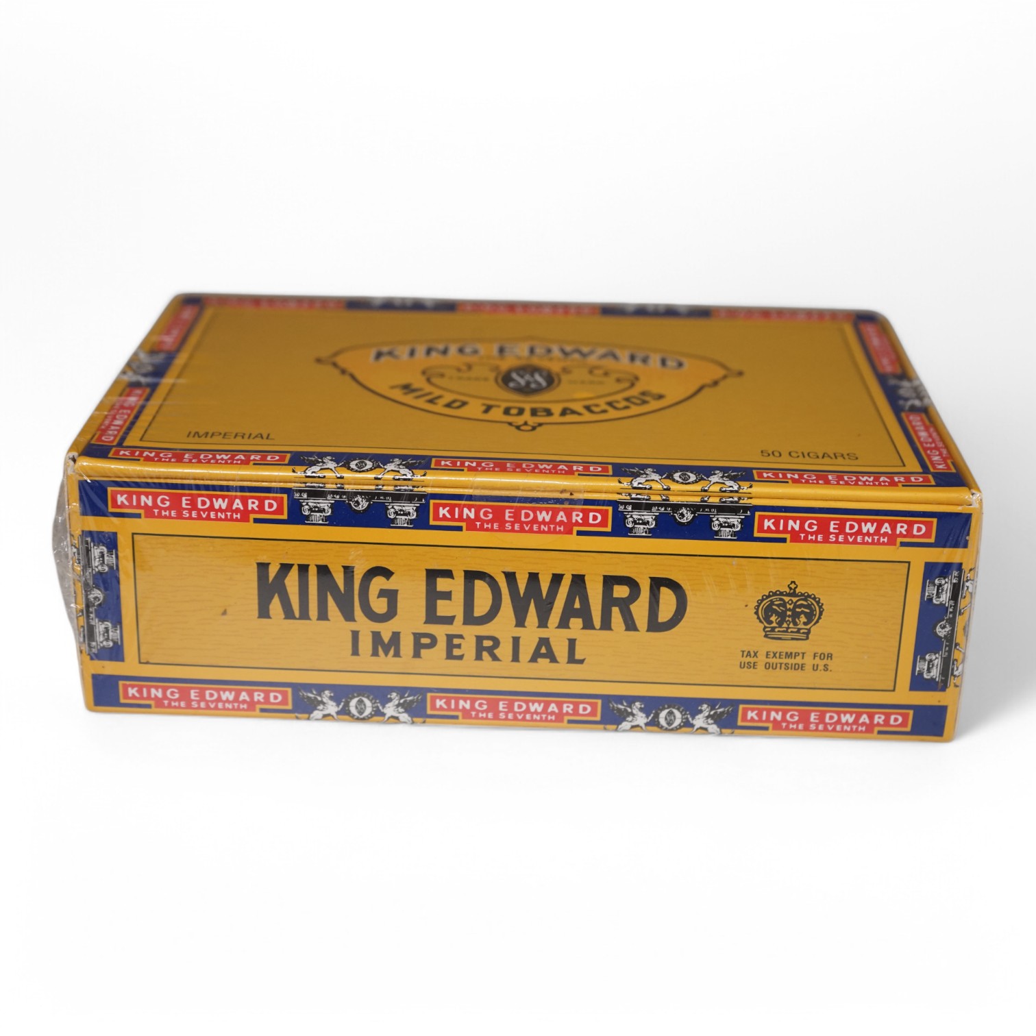 A sealed box of 50 King Edward cigars. Condition - sealed